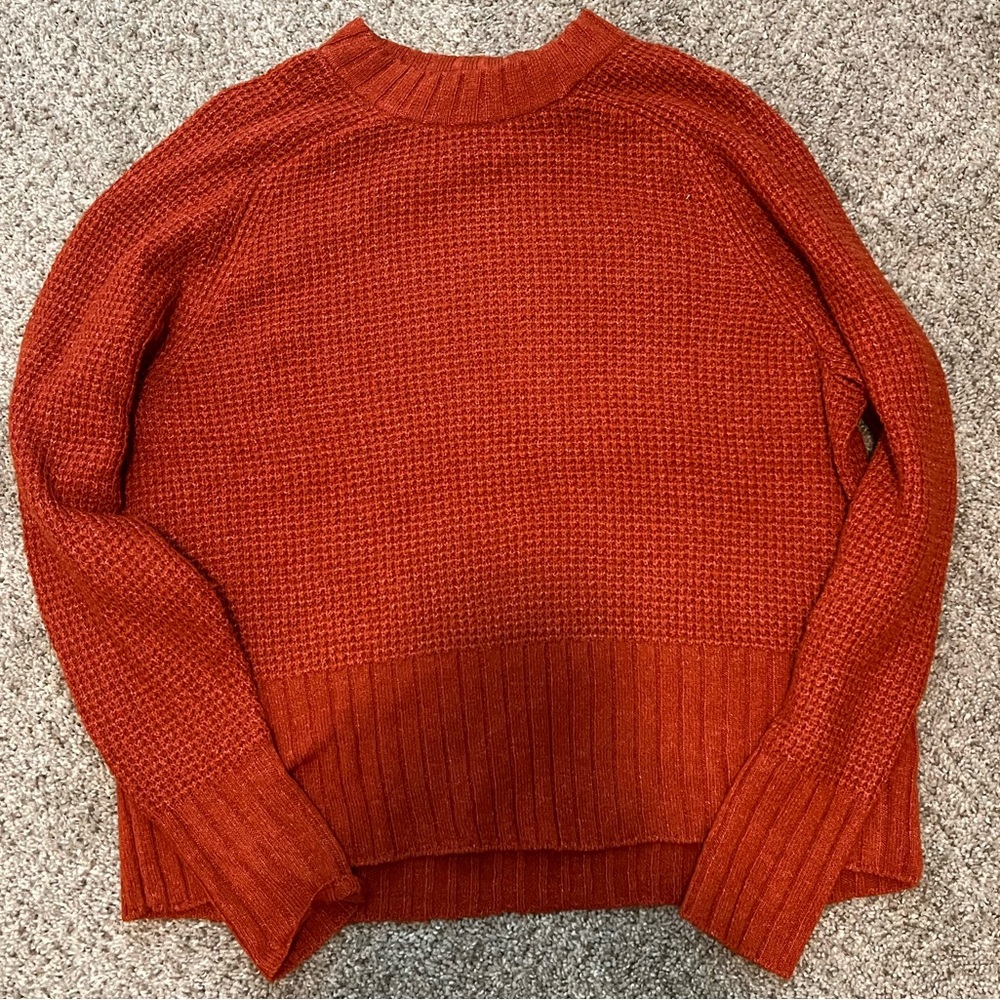 Burnt orange fall sweater